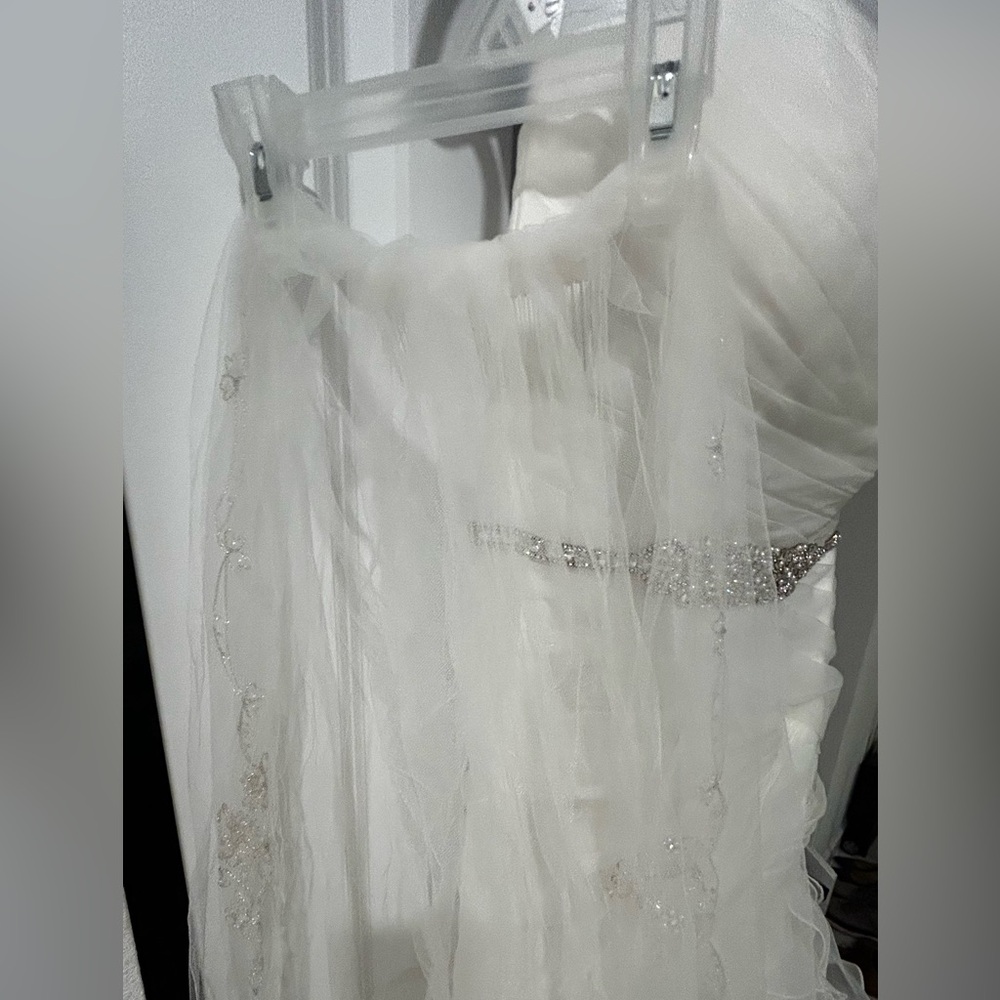David’s Bridal NEW
Wedding dress -includes everything in picture (veil, crown) - Picture 5 of 15